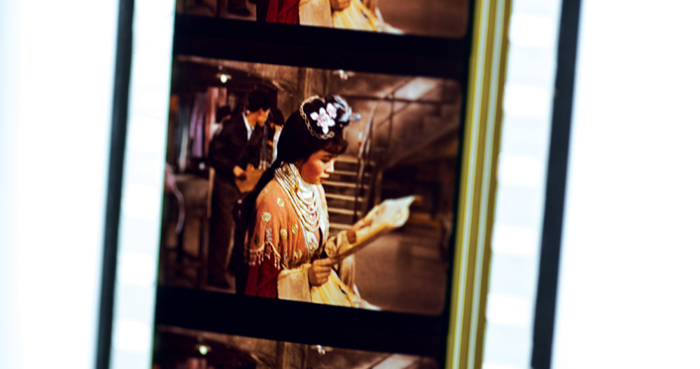 A movie frame from Two Stage Sisters